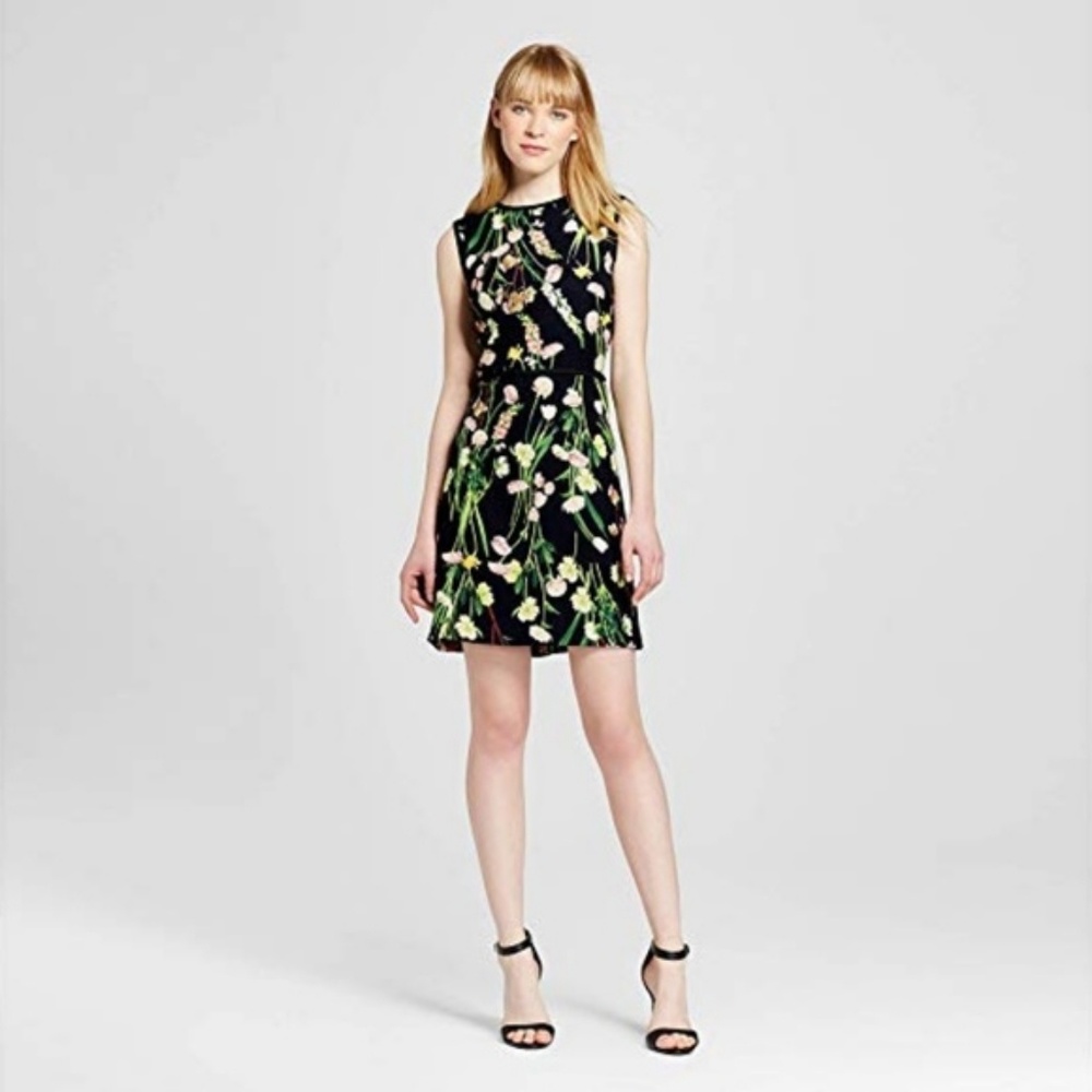 Victoria Beckham | Black Floral Dress NWT XS Targe
